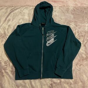 Nike Shine Metallic Logo Zip up Hoodie